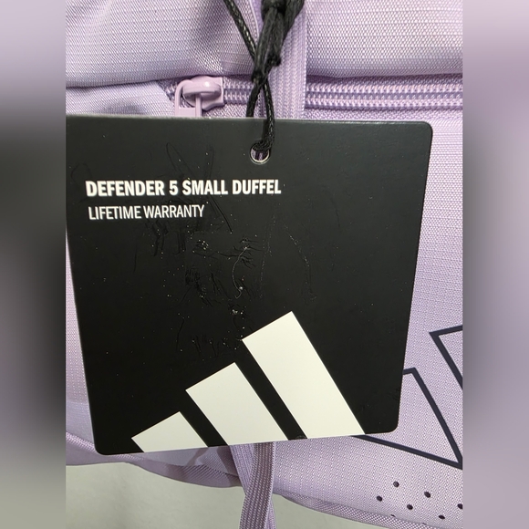 Adidas Defender 5 Small Duffle Bag In Powder Plum Purple. - Picture 10 of 13